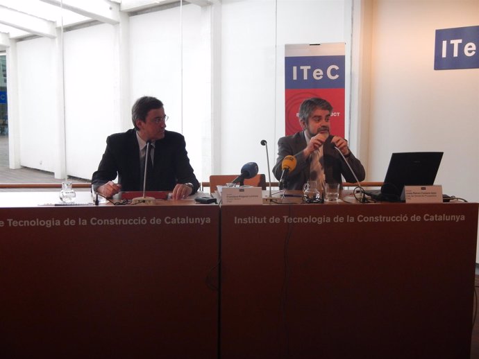 Izq el director general de ITeC, Francisco Diéguez  y Josep R. Fontana