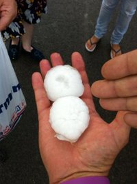 El granizo provoca daños en más del 80% de las producciones agrícolas de Caravaca, según Asaja-Murcia