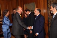 Los Reyes se despiden de los poderes del Estado con un almuerzo en Zarzuela