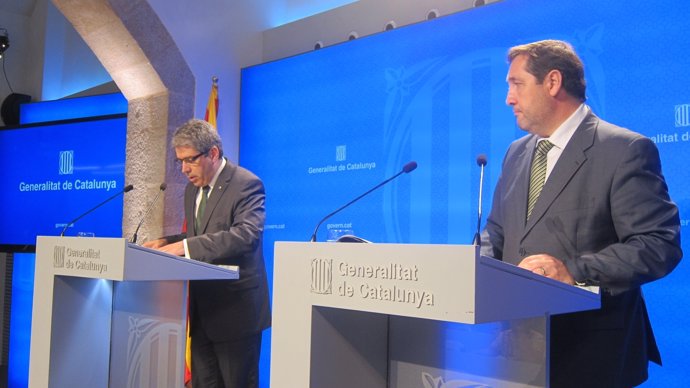 Francesc Homs, Josep Maria Pelegrí, consellers de la Generalitat