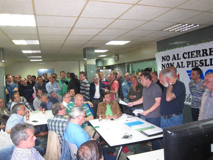 Asamblea de trabajadores de Tenneco