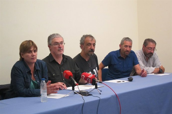 Ainhoa Etxaide (LAB) y Adolfo Muñoz (LAB)