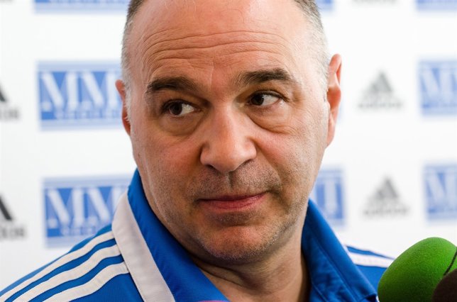 Pablo Laso en rueda de prensa