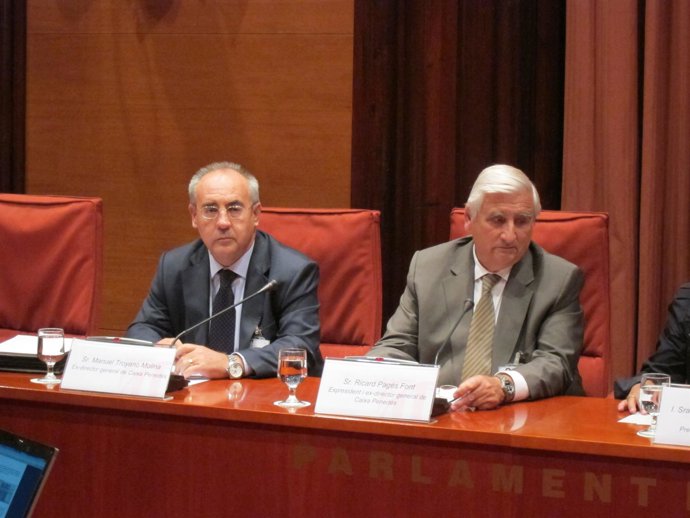 Los exdirectivos de Caixa Penedès Ricard Pagès y Manuel Troyano