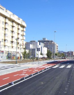Un Carril-Bici En Málaga Capital