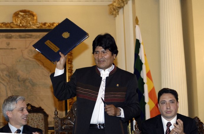 El presidente de Boliva, Evo Morales (2010).
