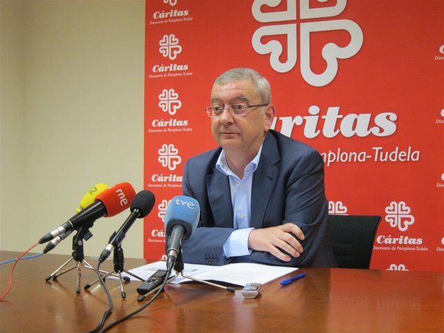 El director de Cáritas de Navarra, Ángel Iriarte.