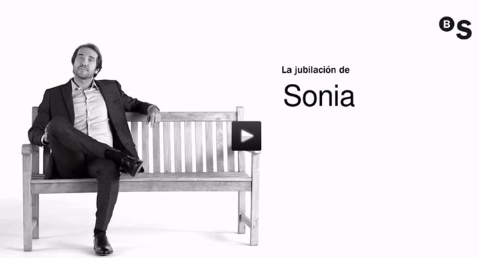 Vídeo personalizado de Banco Sabadell sobre la pensión de una clienta