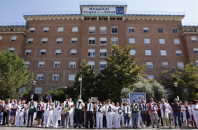 Manifestación hospital de Toledo