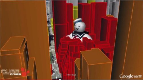 El hombre de malvavisco destroza Nueva York 