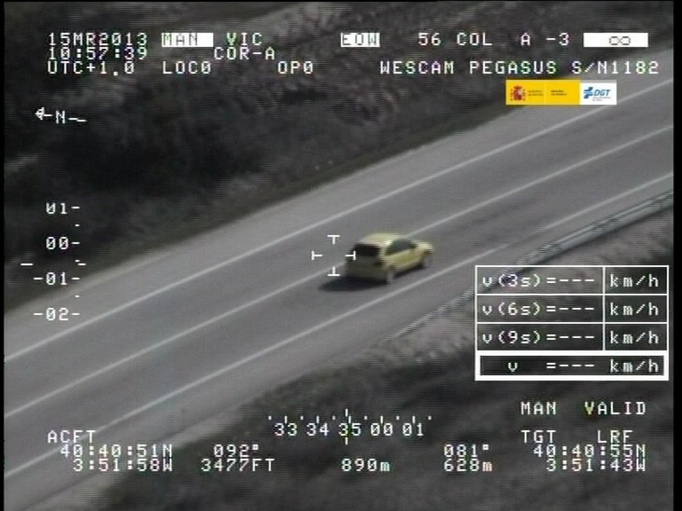 Exceso de velocidad, radar, coche