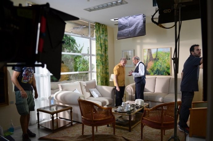 Rodaje en la sede del Ateneo.