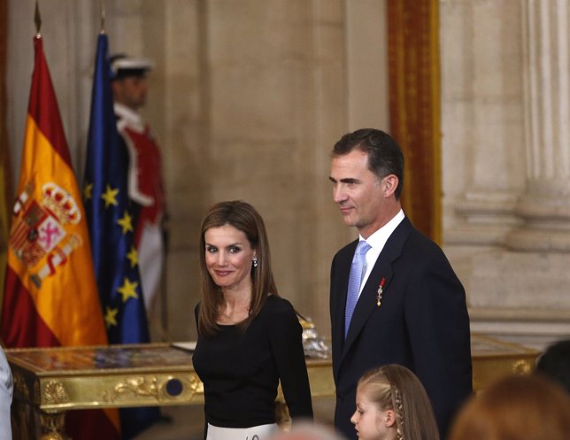 El Príncipe Felipe y doña Letizia