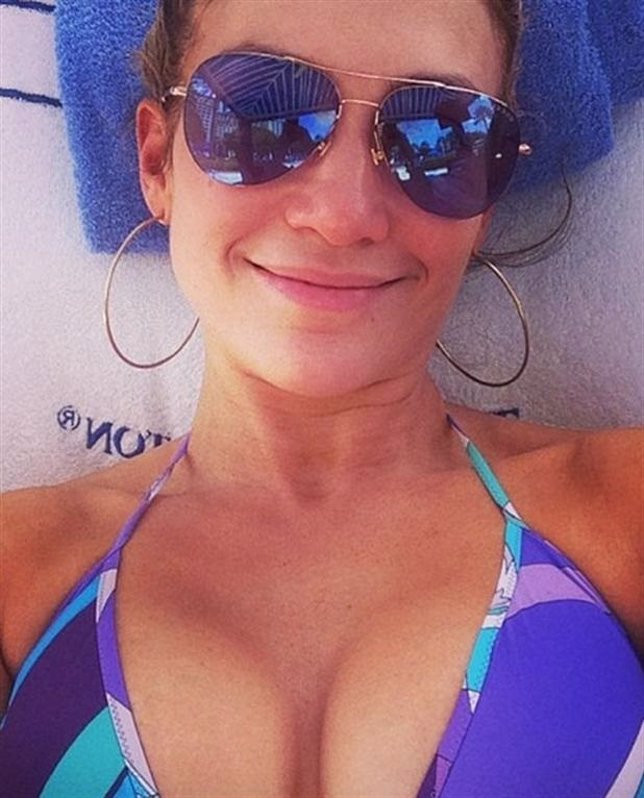 Jennifer López al natural en su cuenta de Instagram