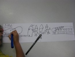 Taller infantil en el Museo de Navarra