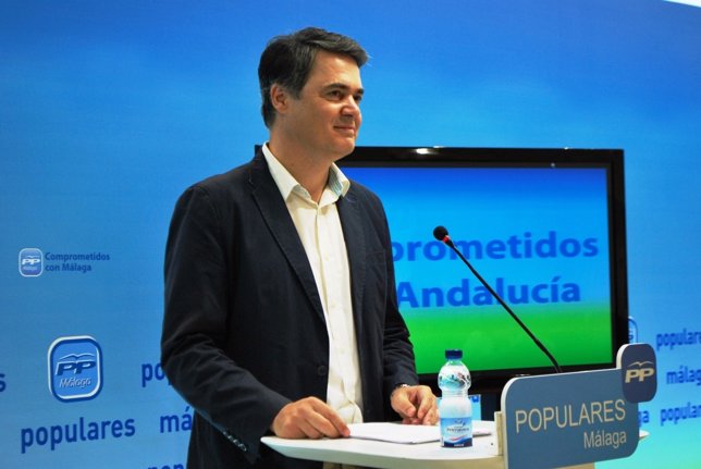 El portavoz del PP en el Parlamento de Andalucía, Carlos Rojas, en Málaga