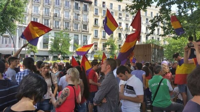 Concentración republicana en Tirso de Molina