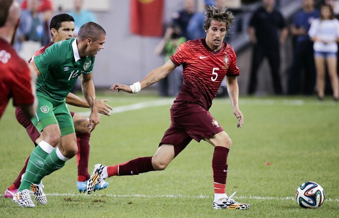 Fabio Coentrao con la selección de Portugal