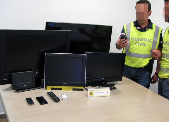 Efectos intervenidos en una operación de la Guardia Civil