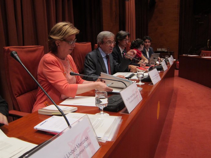 La consellera de Enseñanza de la Generalitat, Irene Rigau, en el Parlament