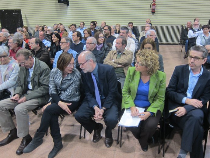 R.Obiols, M.Tura, A.Castells y M.Geli (PSC) en una imagen de archivo.