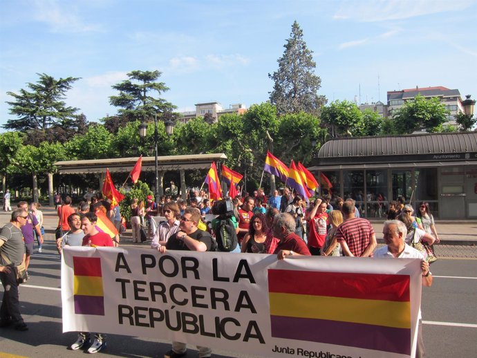 Concentración de la Junta Republicana de La Rioja