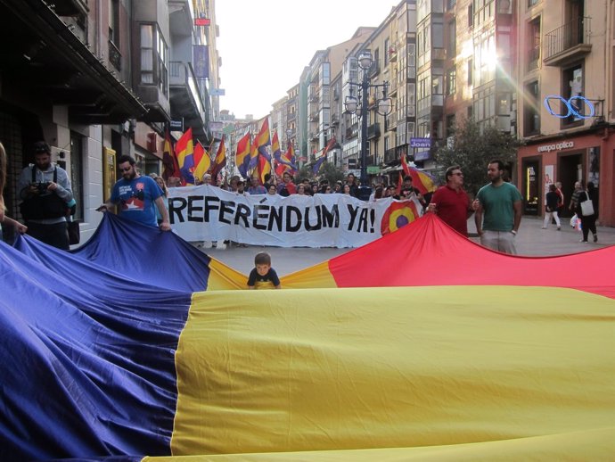 Manifestación de 'Referéndum Ya' en Santander