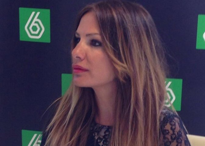 Lorena Morlote en la rueda de prensa de La Sexta