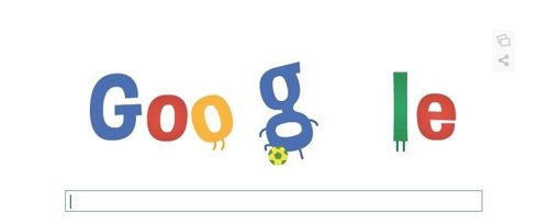 Doodle por el Mundial de Fútbol de Brasil 2014