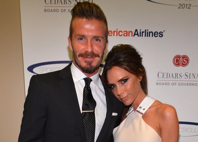 Professional soccer player David Beckham Victoria Beckham 