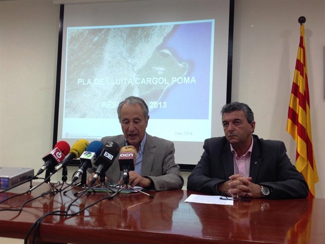 Jordi Sala y Pere Vidal hacen balance de la lucha contra el caracol manzana