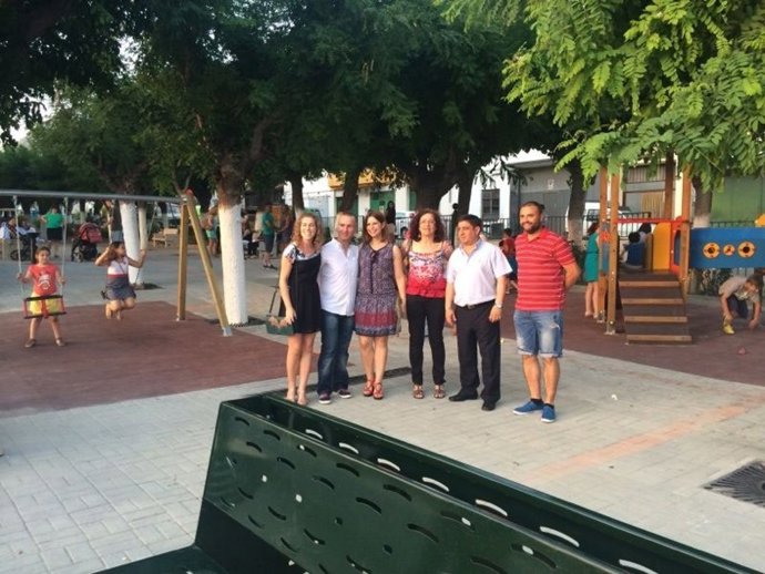 Francisco Reyes visita el Parque de la Pililla de Bedmar