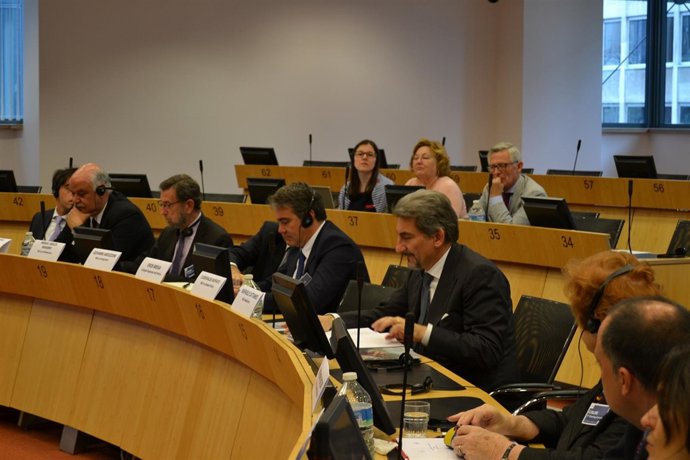 Manuel Gracia interviene en la reunión de la CALRE