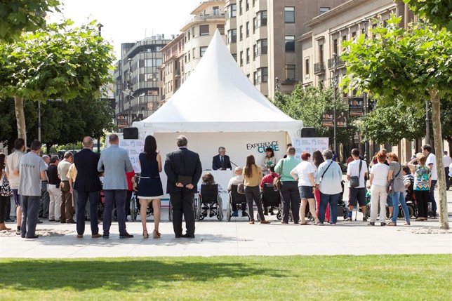 Presentación de la campaña en la Plaza del Castillo