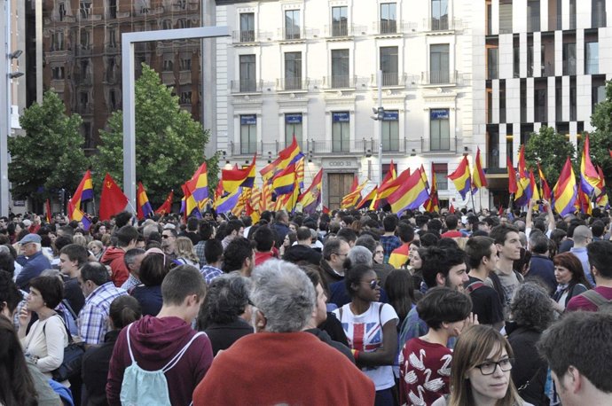 Manifestación republicana en Zaragoza.