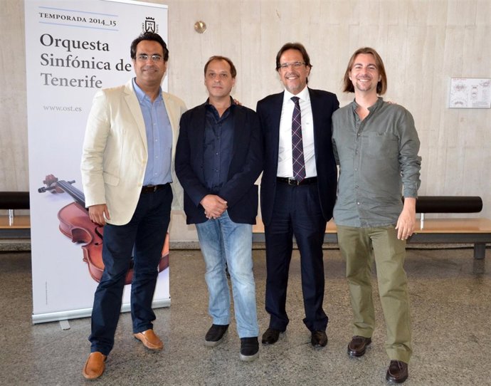 Pedro Navarro, Johnny Klimek, Cristóbal de la Rosa y Pedro Mérida