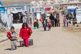 Niños desplazados en Irak