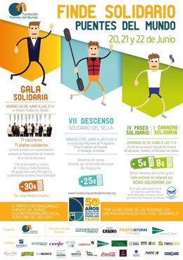 Cártel Fin de semana solidario.