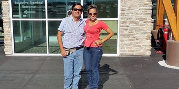 Walter Ocampo y su esposa murieron en accidente de aviación 