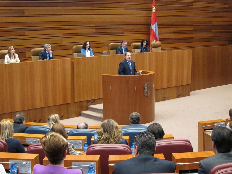 Juan Vicente Herrera, durante el Debate de Política General