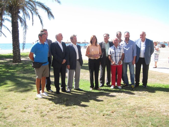 Susana Díaz se reúne con empresarios de plya chiringuitos de andalucía