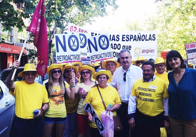 Tovar en Madrid, en la manifestación de las energías renovables