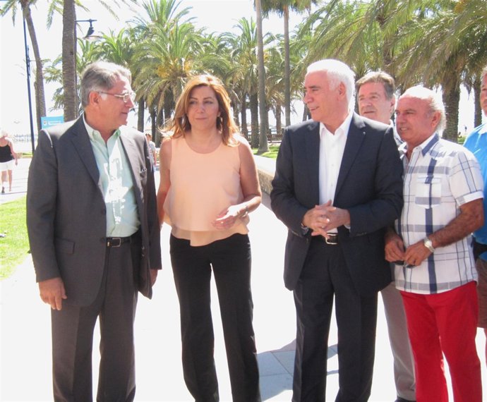Susana Díaz presidenta de la Junta con empresarios chiringuitos y Luciano Alonso