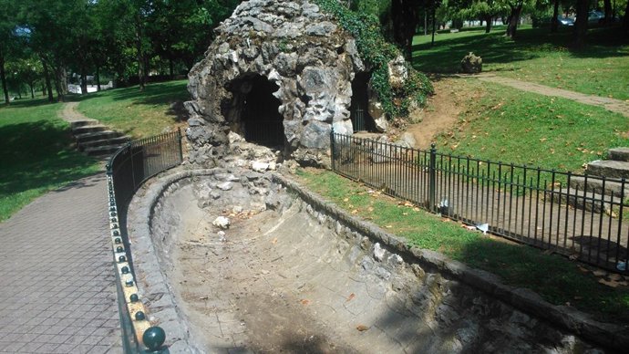 Parque de Morales, zona del estanque