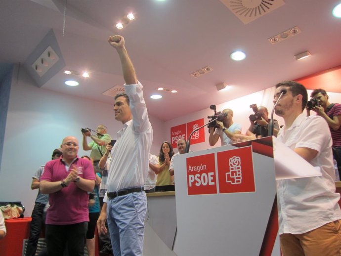 El aspirante a candidato a la Secretaría General del PSOE, Pedro Sánchez.