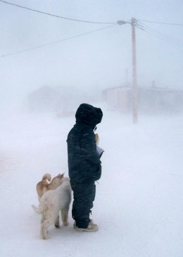 tormenta en el Ártico