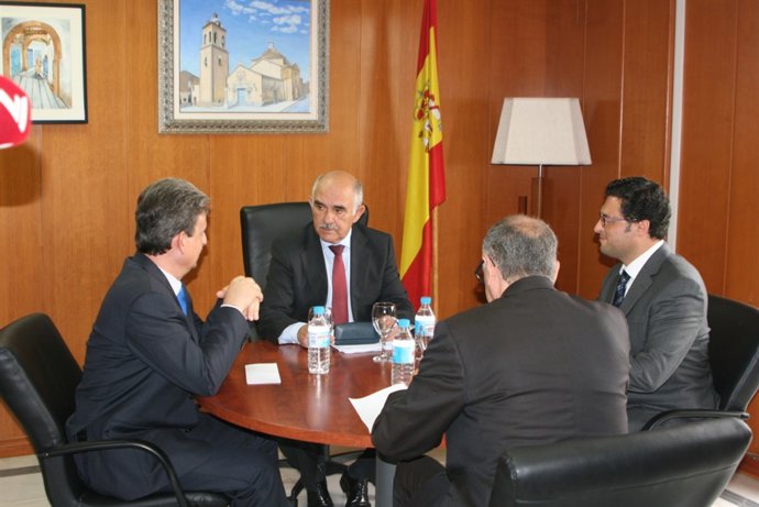 Garre en su visita a Alguazas