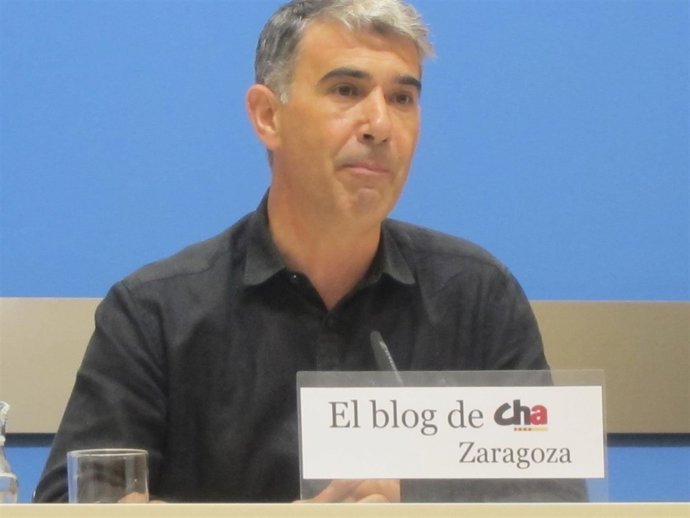 El portavoz de CHA, Juan Martín