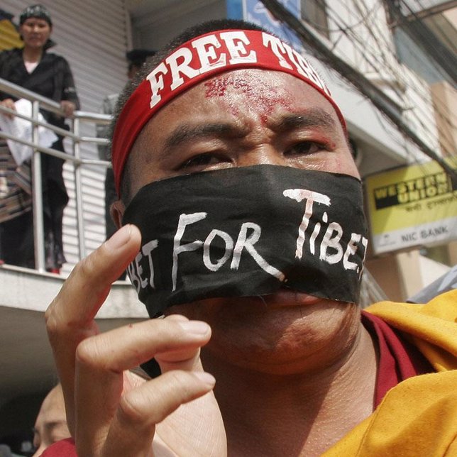 protestas en el tibet
