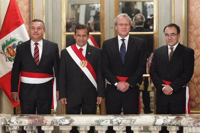 Swearing-in ceremony of cabinet members at the government palace in Lima